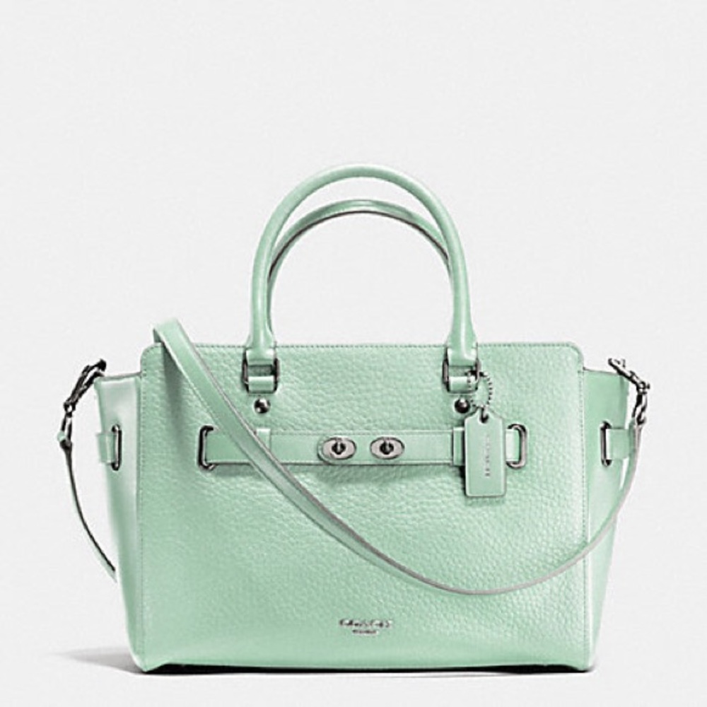 Coach Blake carryall in bubble leather -seaglass